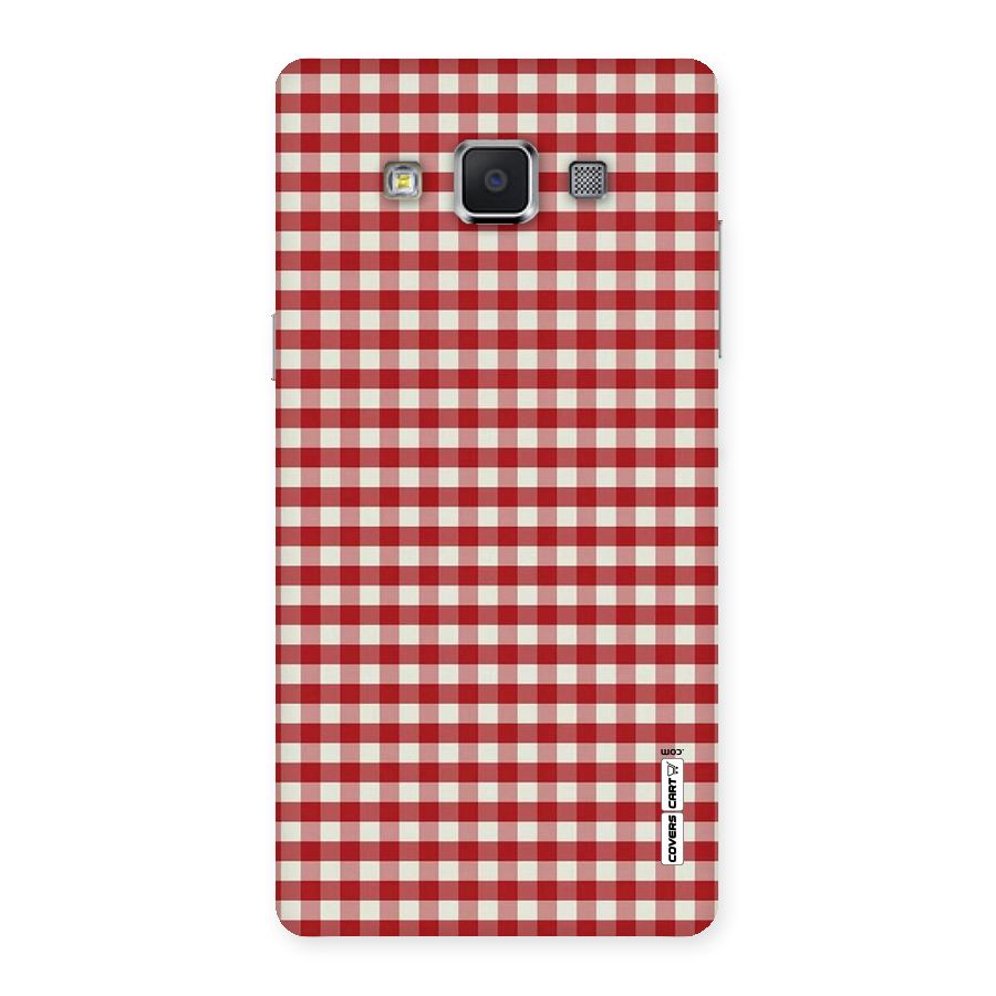 Red White Check Back Case for Samsung Galaxy A5