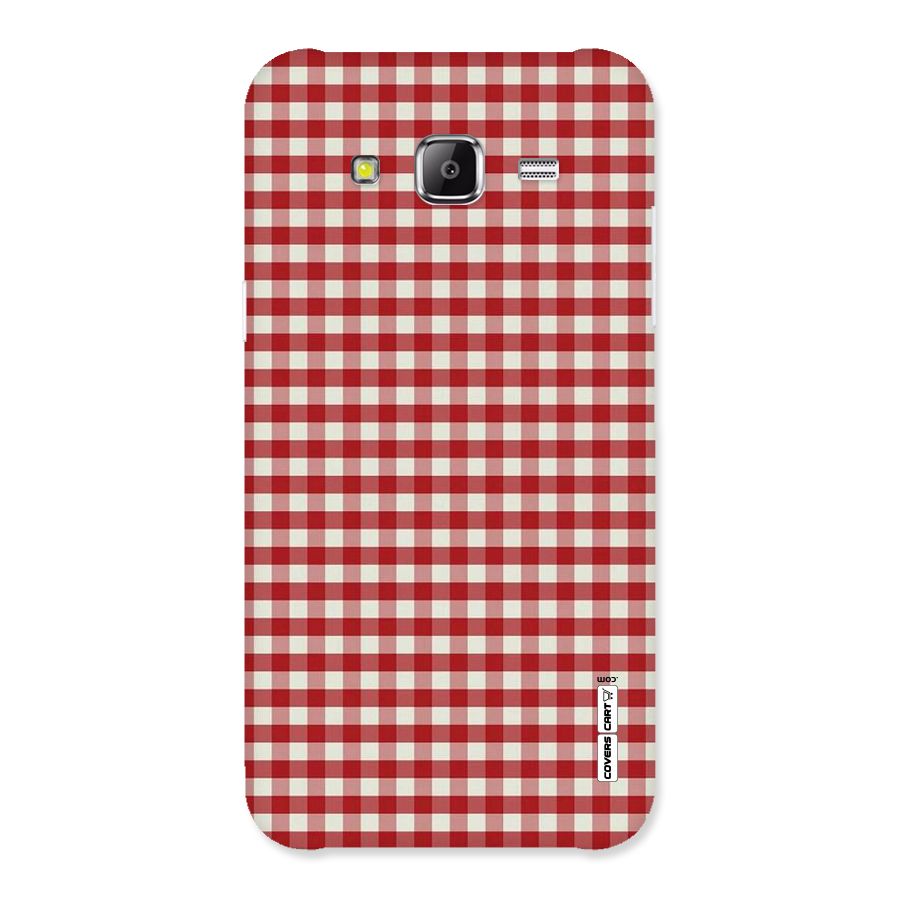 Red White Check Back Case for Samsung Galaxy J5