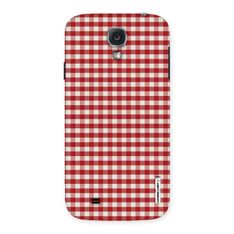 Red White Check Back Case for Samsung Galaxy S4