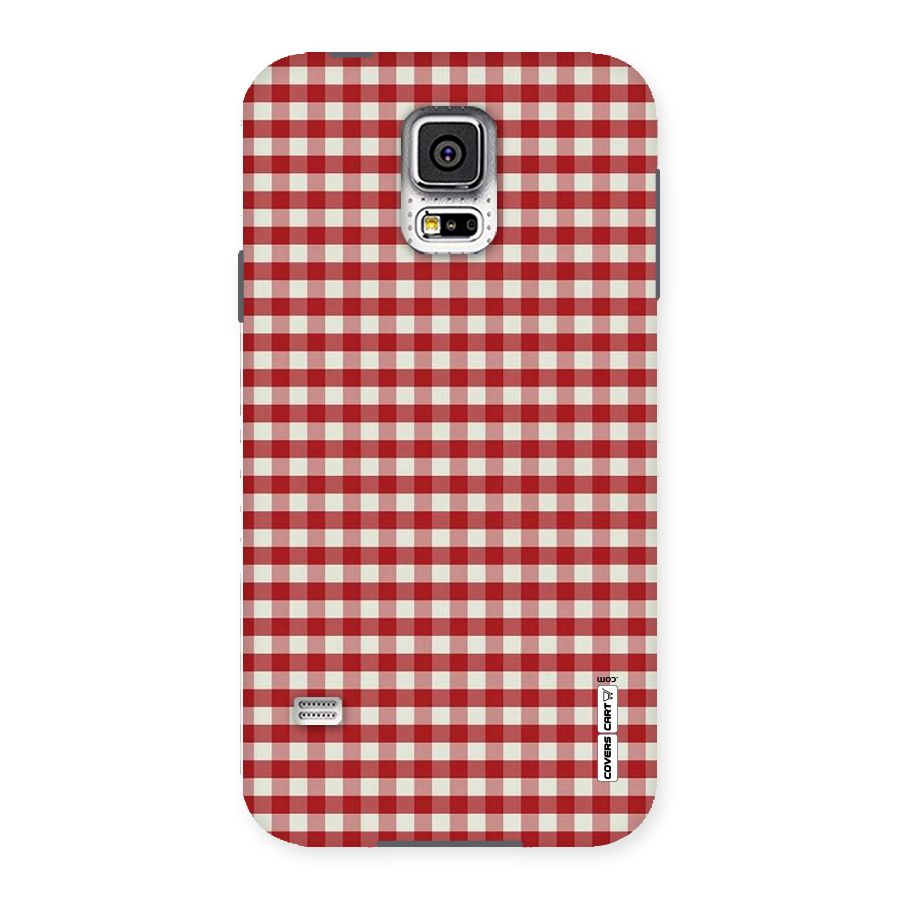 Red White Check Back Case for Samsung Galaxy S5