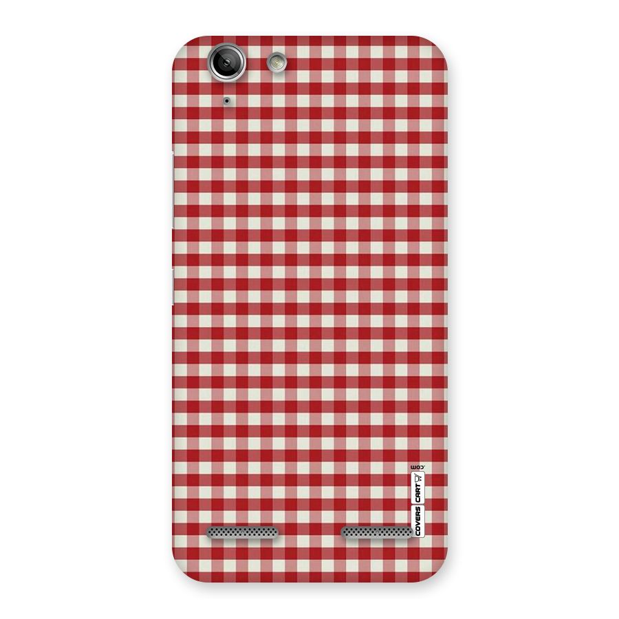 Red White Check Back Case for Vibe K5