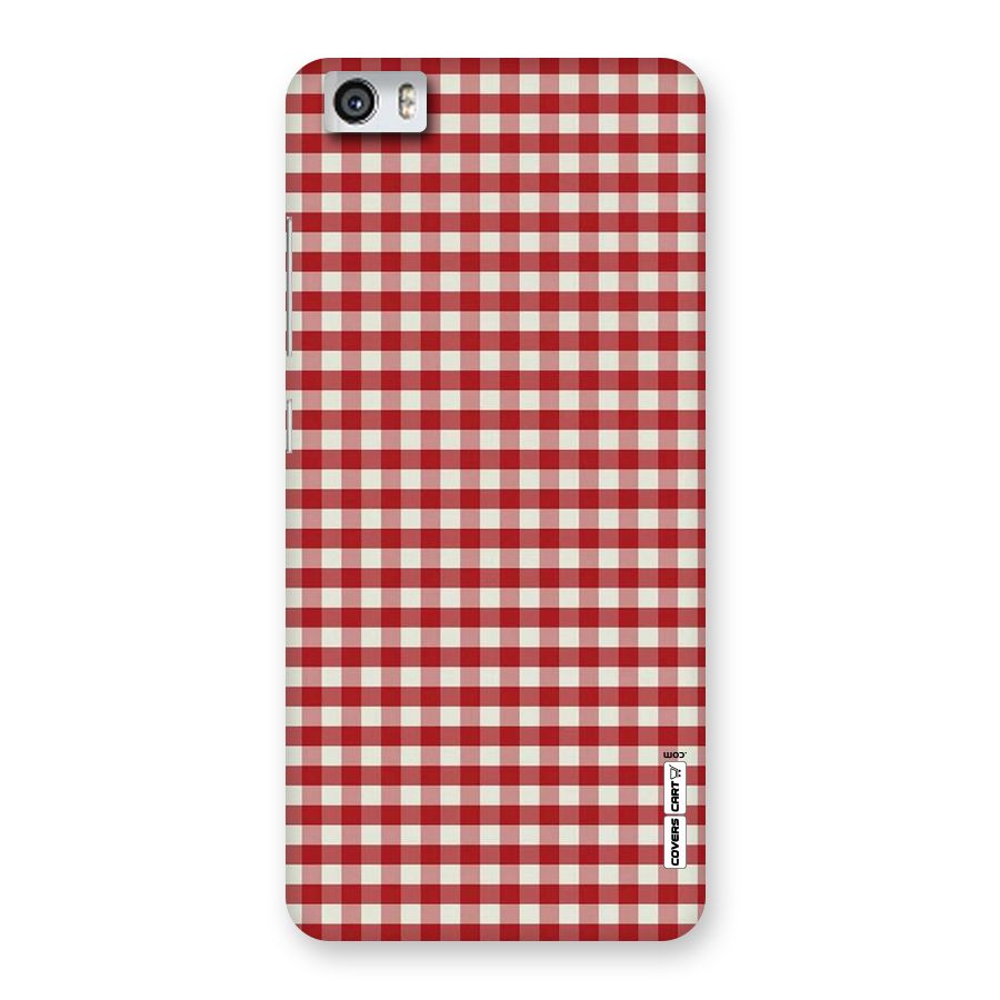 Red White Check Back Case for Xiaomi Redmi Mi5