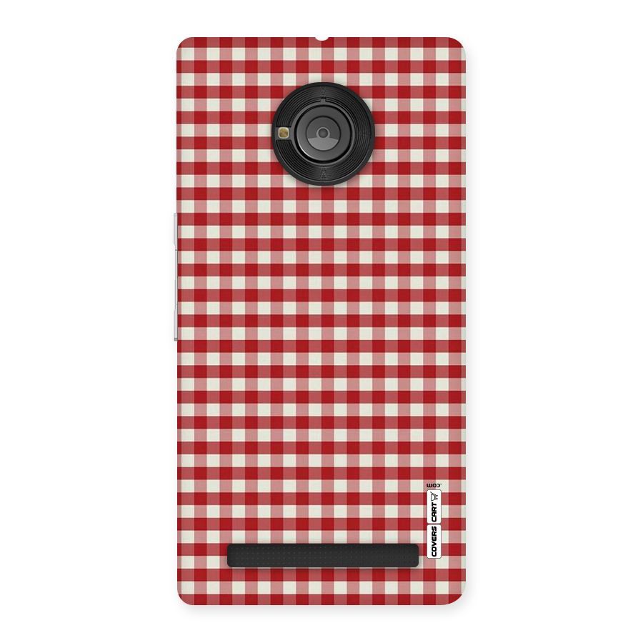Red White Check Back Case for Yu Yuphoria