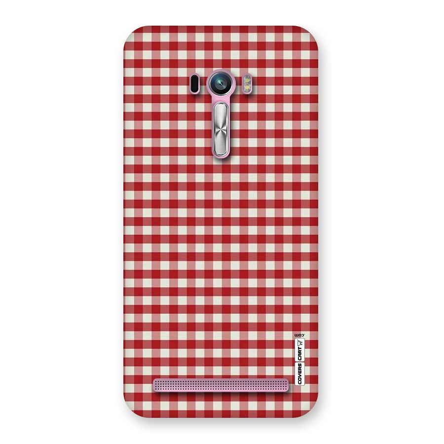 Red White Check Back Case for Zenfone Selfie