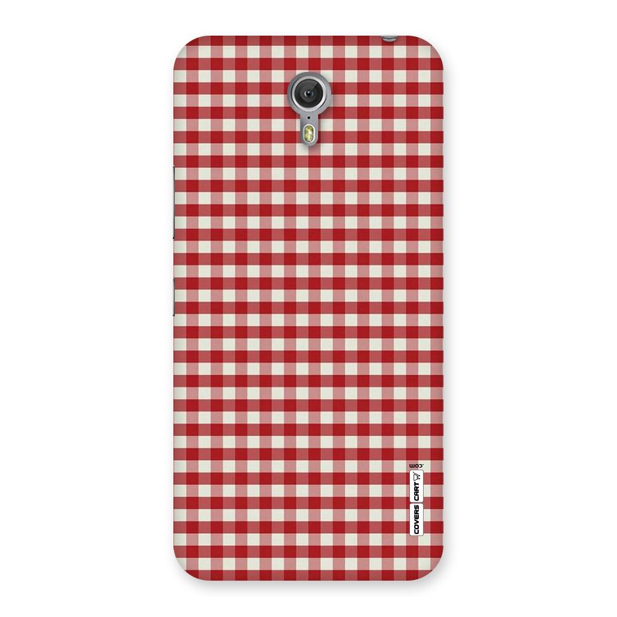 Red White Check Back Case for Zuk Z1
