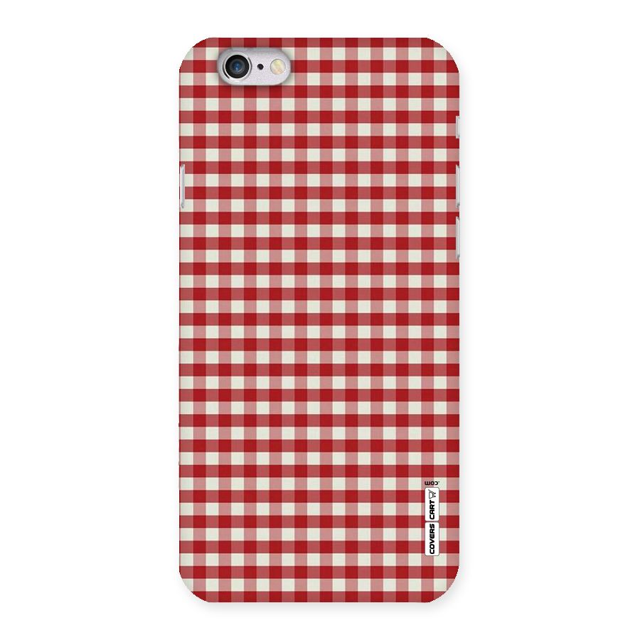 Red White Check Back Case for iPhone 6 6S