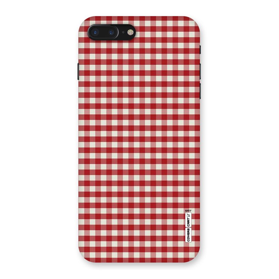 Red White Check Back Case for iPhone 7 Plus