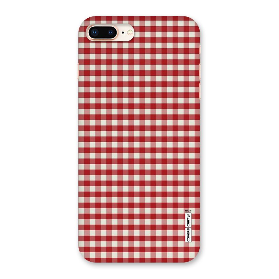 Red White Check Back Case for iPhone 8 Plus