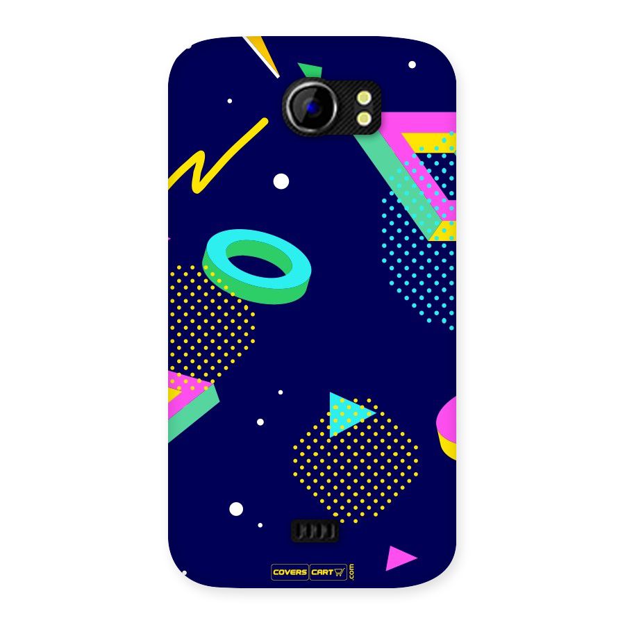 Retro Abstract Back Case for Micromax Canvas 2 A110
