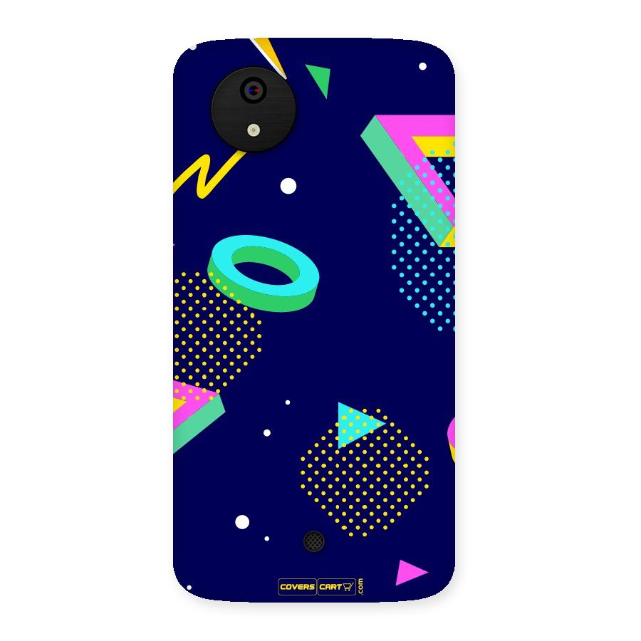 Retro Abstract Back Case for Micromax Canvas A1