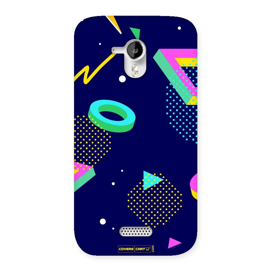 Retro Abstract Back Case for Micromax Canvas HD A116