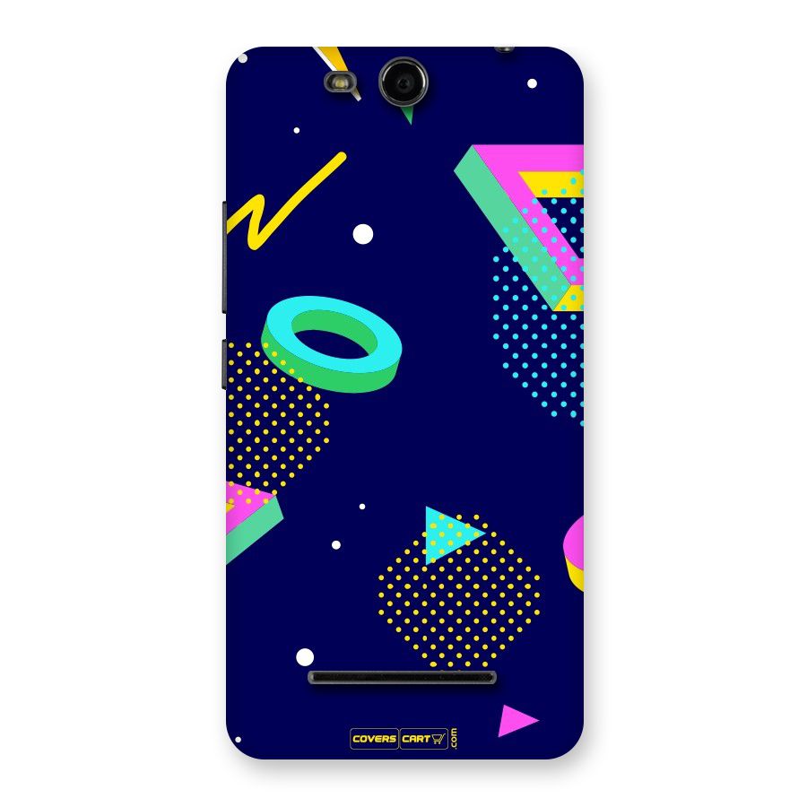 Retro Abstract Back Case for Micromax Canvas Juice 3 Q392