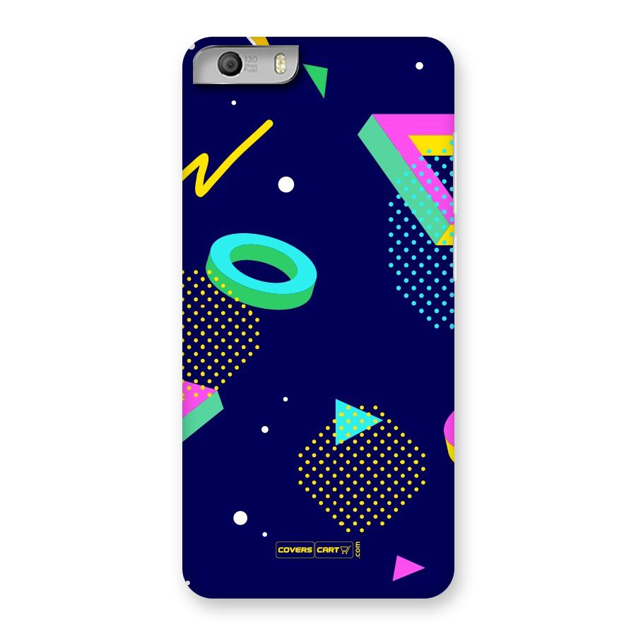 Retro Abstract Back Case for Micromax Canvas Knight 2