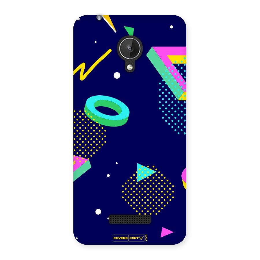 Retro Abstract Back Case for Micromax Canvas Spark Q380