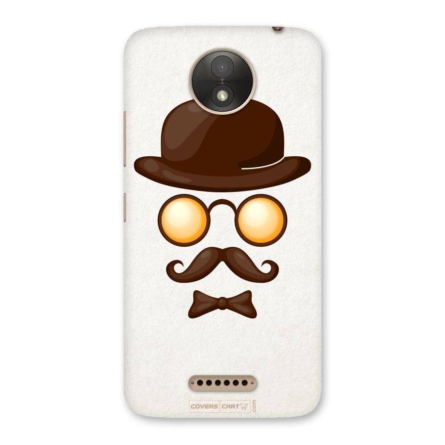 Retro Style Back Case for Moto C Plus