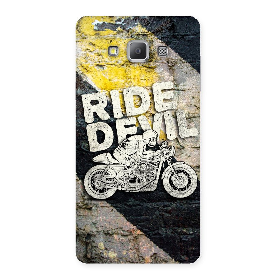 Ride Devil Back Case for Galaxy A7