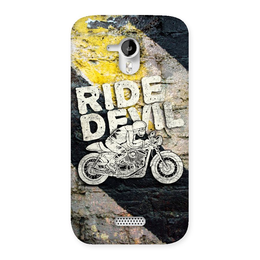 Ride Devil Back Case for Micromax Canvas HD A116