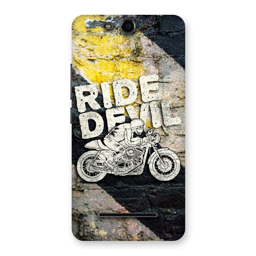 Ride Devil Back Case for Micromax Canvas Juice 3 Q392