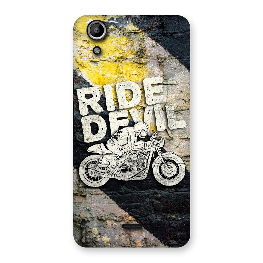Ride Devil Back Case for Micromax Canvas Selfie Lens Q345