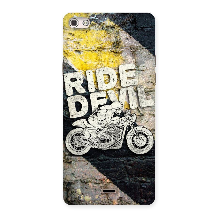Ride Devil Back Case for Micromax Canvas Silver 5