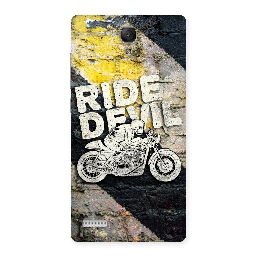 Ride Devil Back Case for Redmi Note