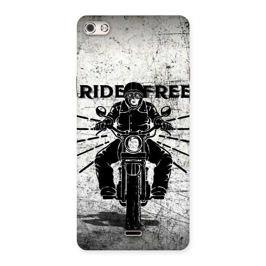Ride Free Back Case for Micromax Canvas Silver 5