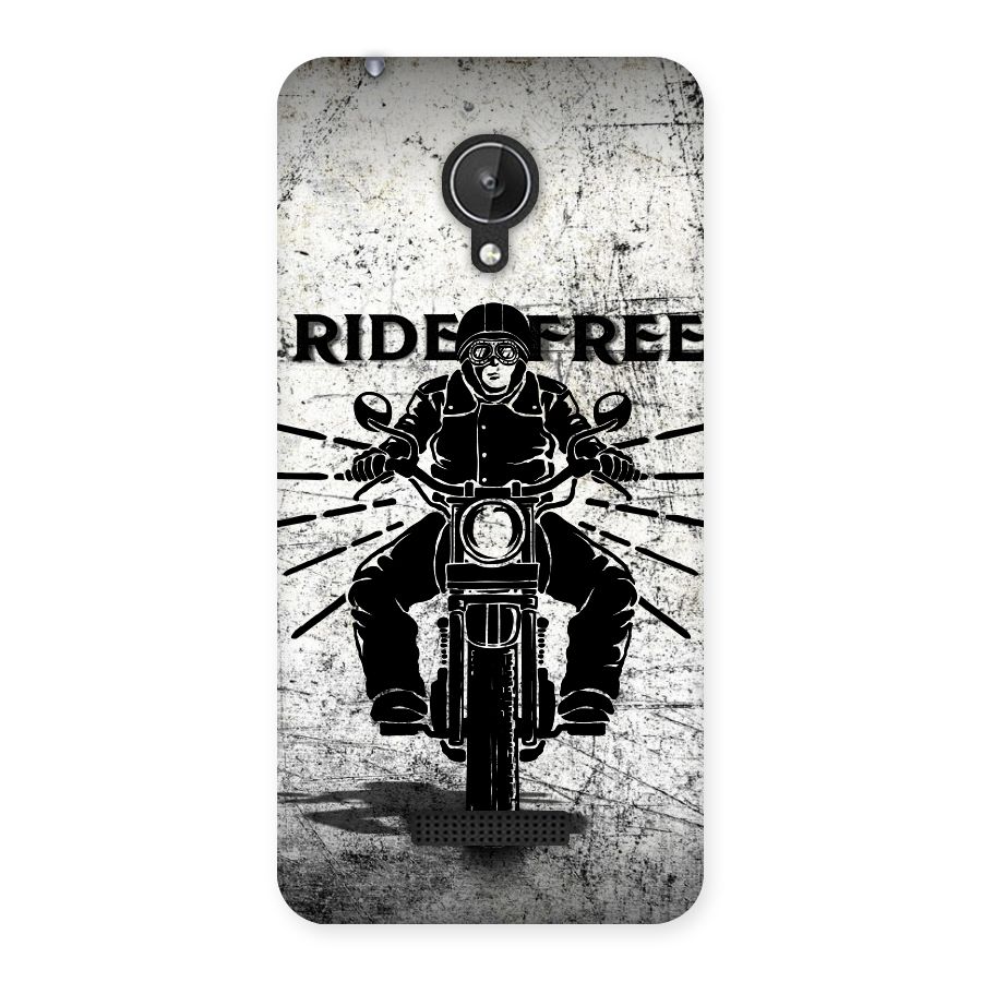 Ride Free Back Case for Micromax Canvas Spark Q380