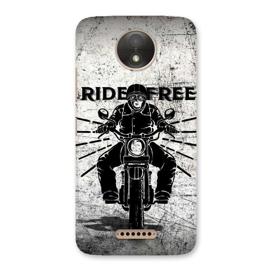 Ride Free Back Case for Moto C Plus