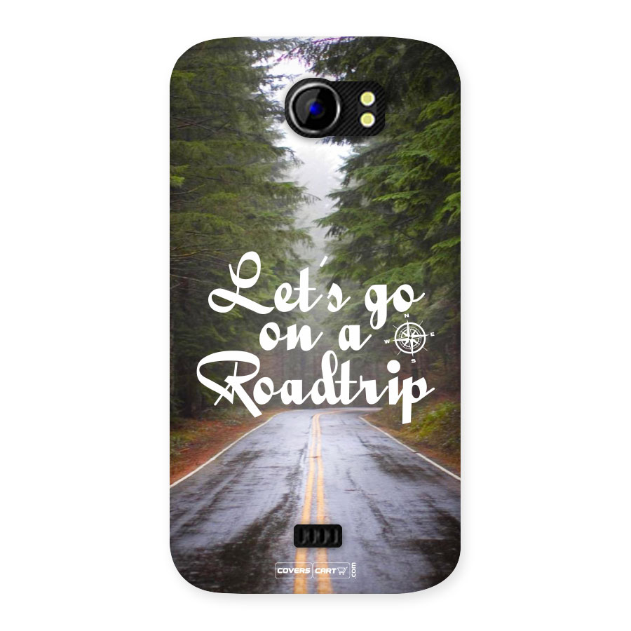 Lets go on a Roadtrip Back Case for Micromax Canvas 2 A110