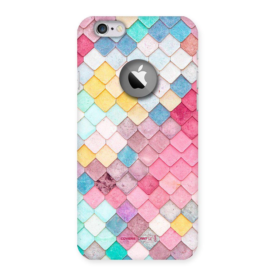 Rocks Pattern Design Back Case for iPhone 6 Logo Cut