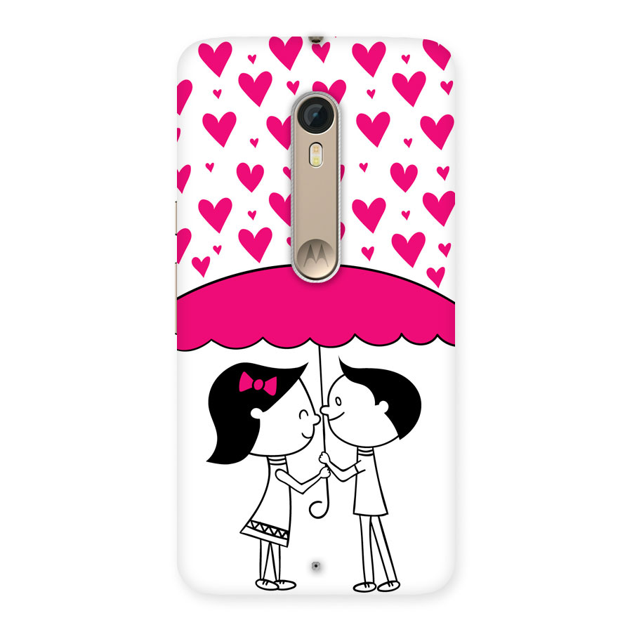 Romantic Couples with Heart Back Case for Moto X Style