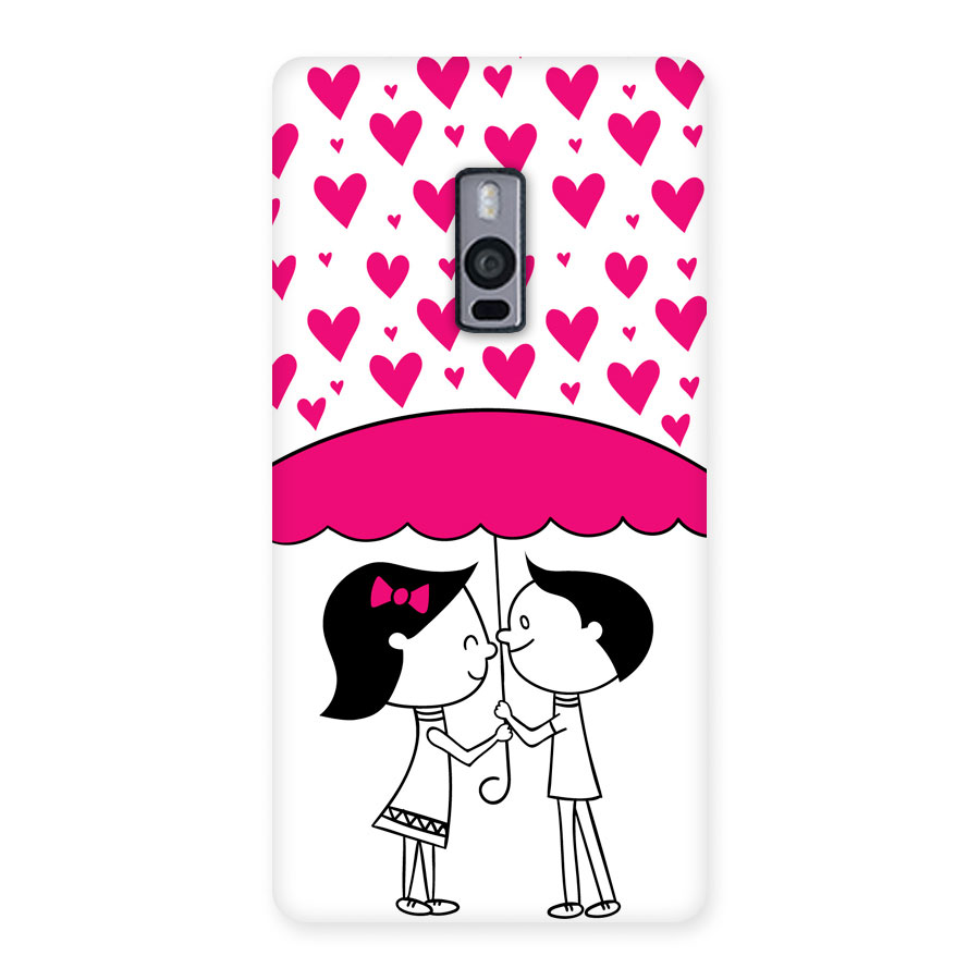 Romantic Couples with Heart Back Case for Oneplus Two