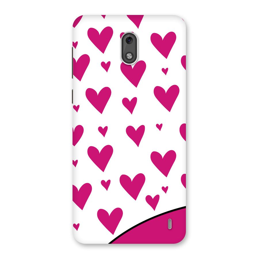 Romantic Couples with Hearts Back Case for Nokia 2