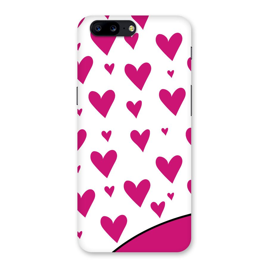 Romantic Couples with Hearts Back Case for OnePlus 5