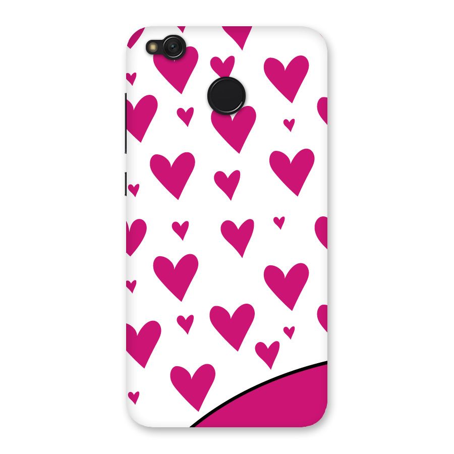 Romantic Couples with Hearts Back Case for Redmi 4