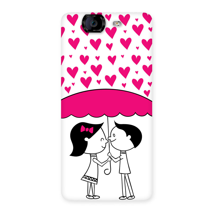 Romantic Couples with Hearts Back Case for Canvas Knight A350