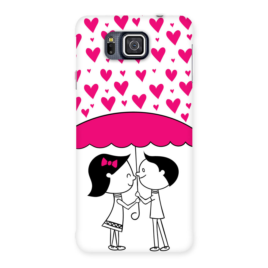 Romantic Couples with Hearts Back Case for Galaxy Alpha