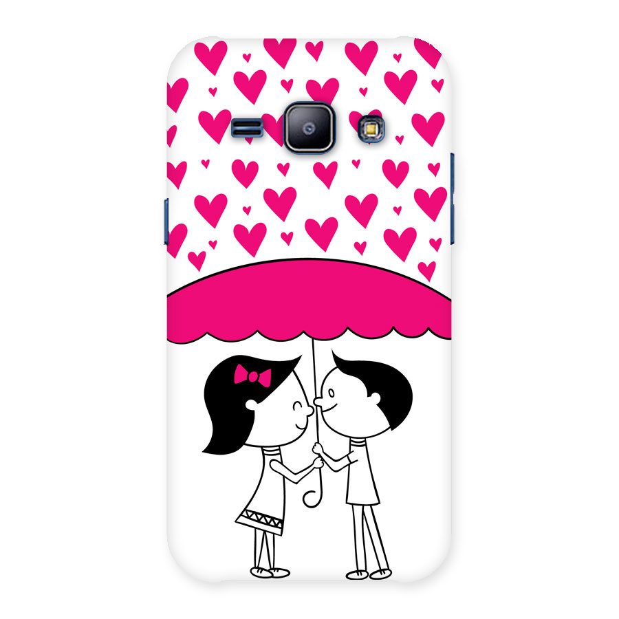 Romantic Couples with Hearts Back Case for Galaxy J1