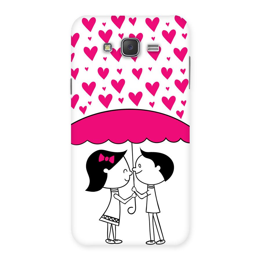Romantic Couples with Hearts Back Case for Galaxy J7