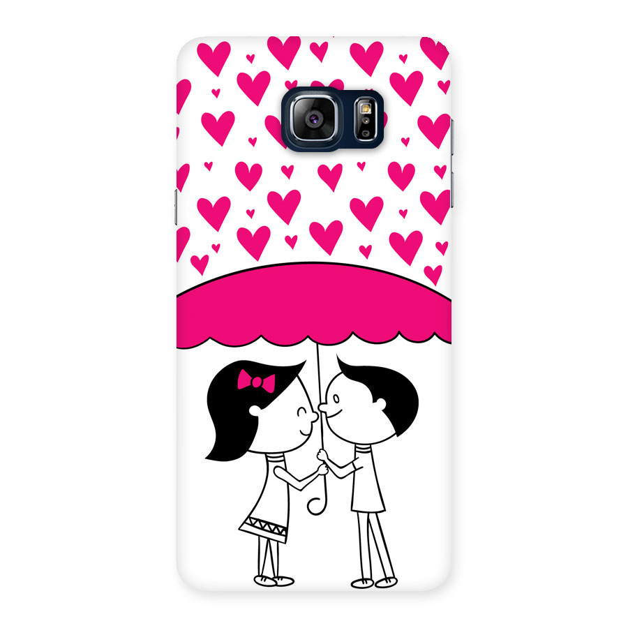 Romantic Couples with Hearts Back Case for Galaxy Note 5