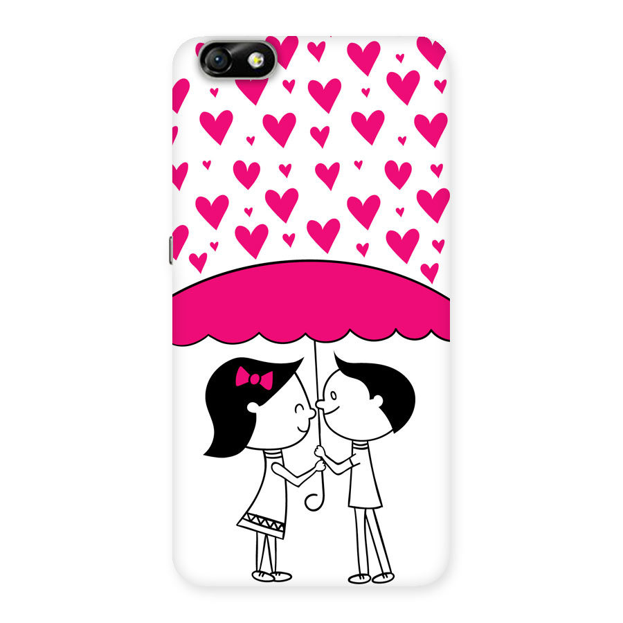 Romantic Couples with Hearts Back Case for Honor 4X
