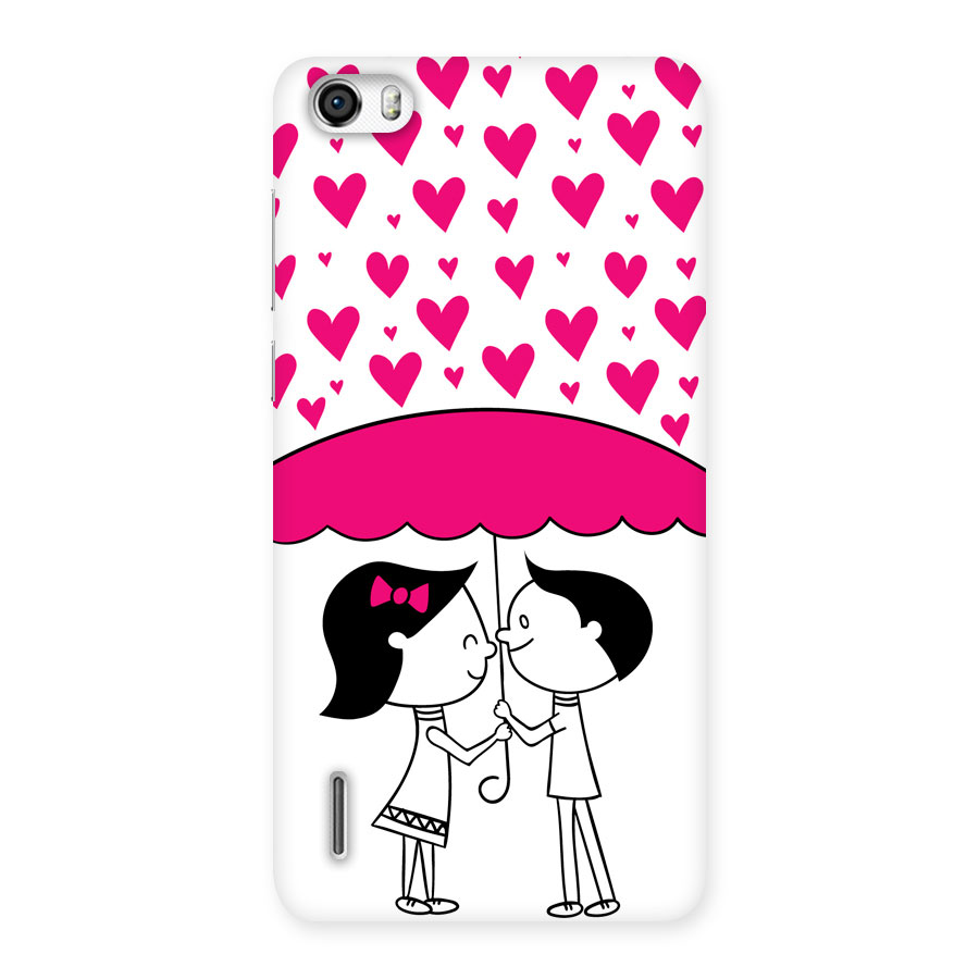 Romantic Couples with Hearts Back Case for Honor 6