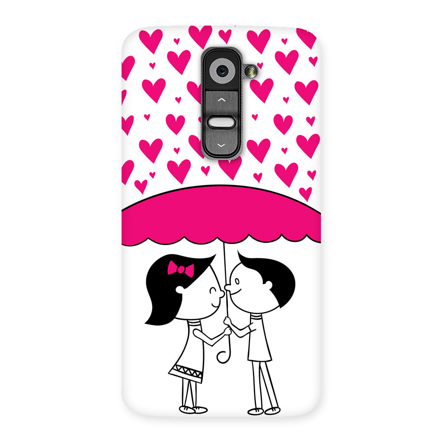 Romantic Couples with Hearts Back Case for LG G2