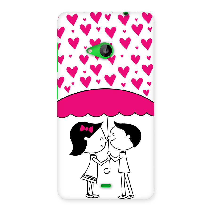Romantic Couples with Hearts Back Case for Lumia 535