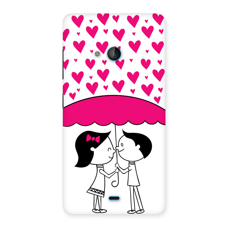 Romantic Couples with Hearts Back Case for Lumia 540