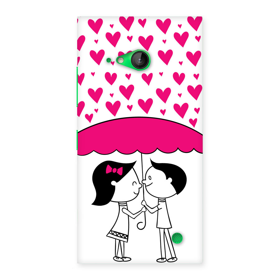 Romantic Couples with Hearts Back Case for Lumia 730