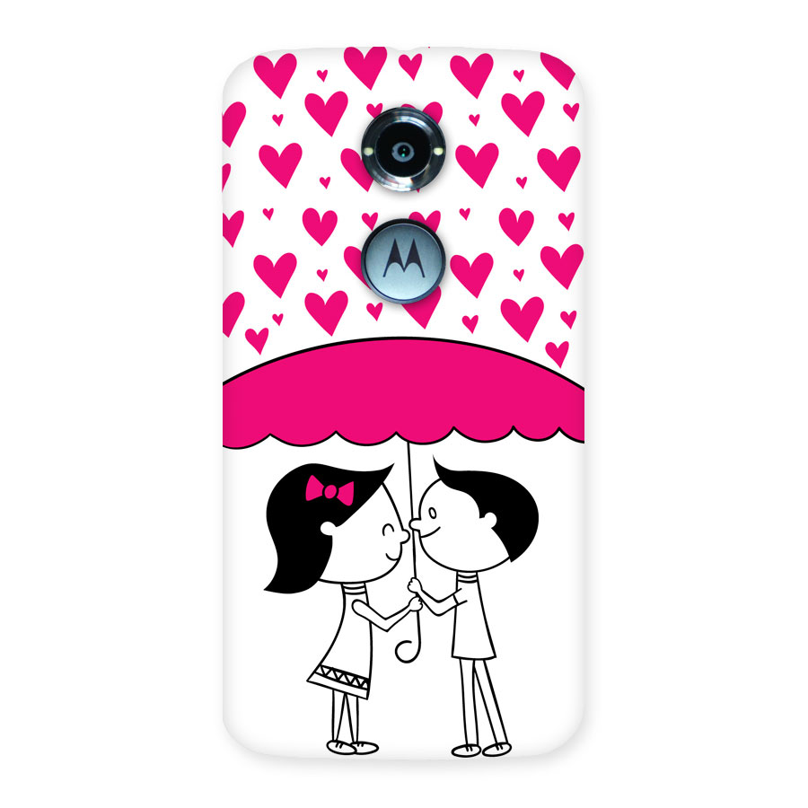 Romantic Couples with Hearts Back Case for Moto X 2nd Gen