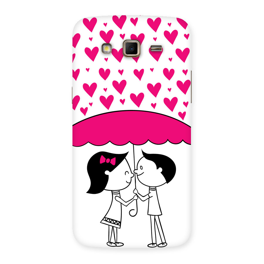 Romantic Couples with Hearts Back Case for Samsung Galaxy Grand 2