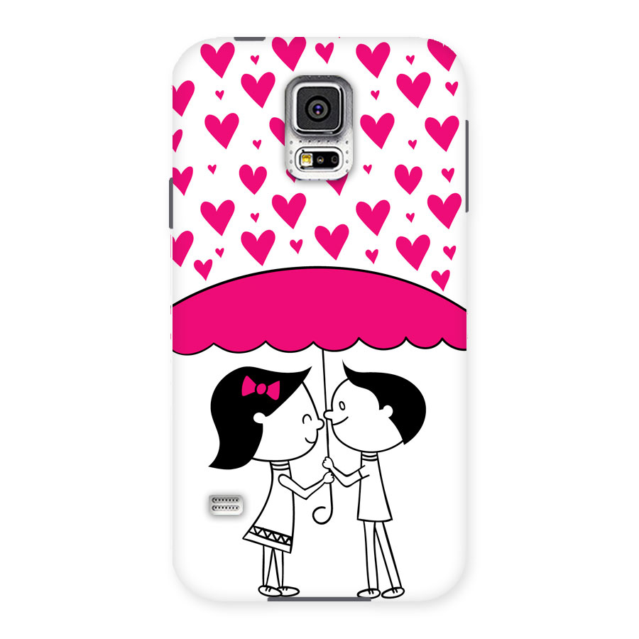 Romantic Couples with Hearts Back Case for Samsung Galaxy S5