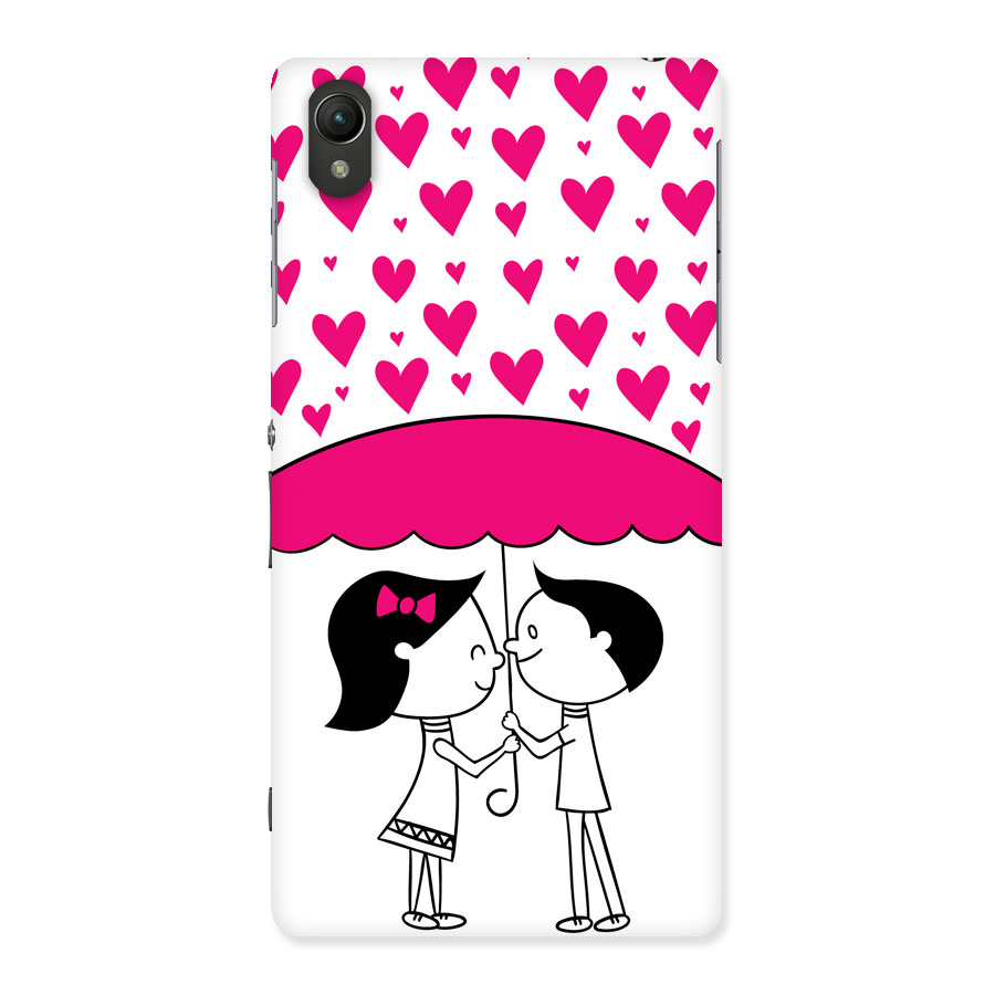 Romantic Couples with Hearts Back Case for Sony Xperia Z2
